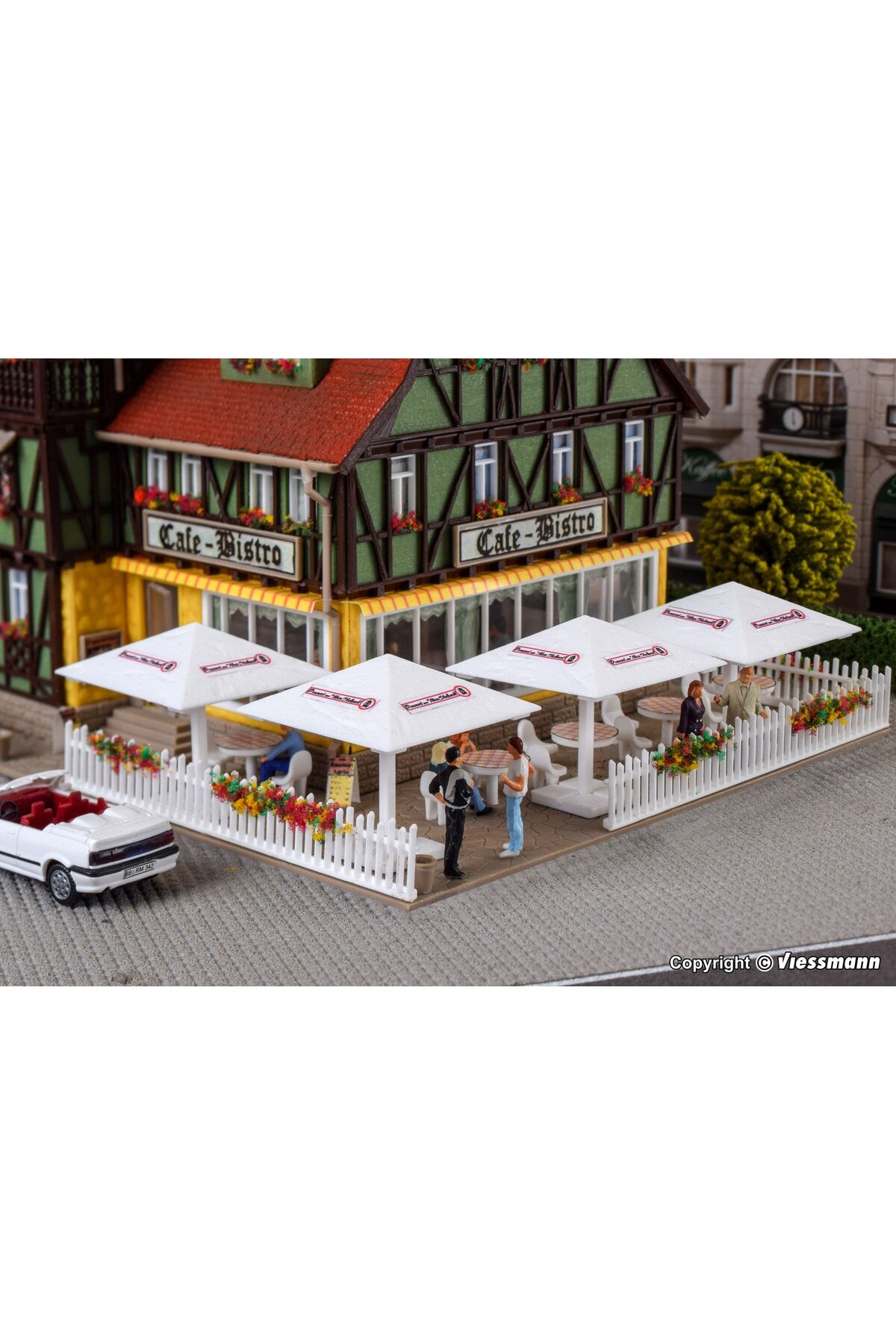 1/87 Ho  4 Adet Şemsiye Maket