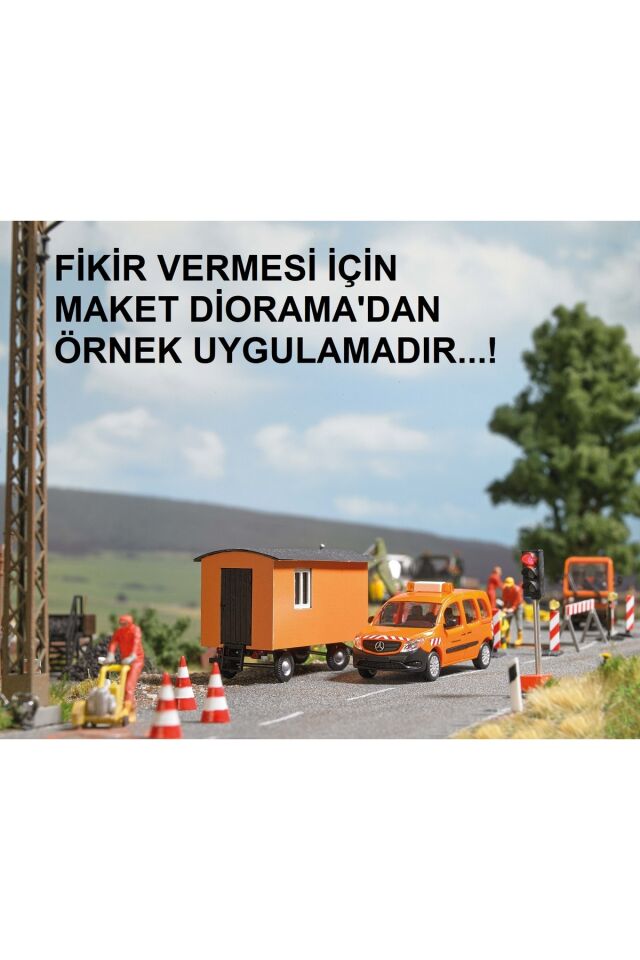 1:87 Ho Mercedes Benz Citan Karayolları, Yol Bakım İşleri Aracı (MİNYATÜR MODEL)