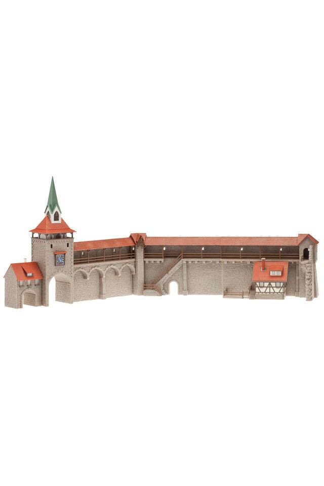 1:87 Ho Ölçek Altstadtmauer Set Eski Şehir kale Duvarı Maketi