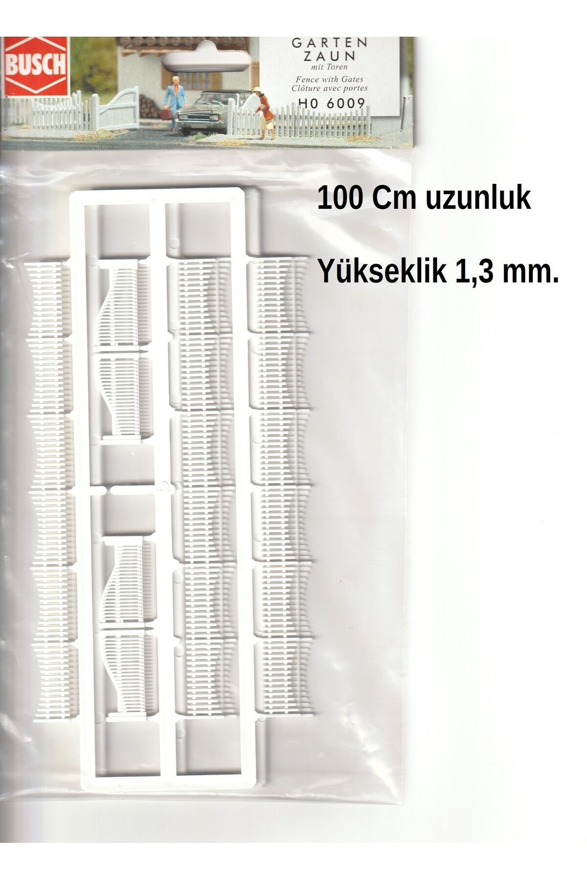 1:87 Ho Plastik Maket Kapılı Bahçe Çit Seti.