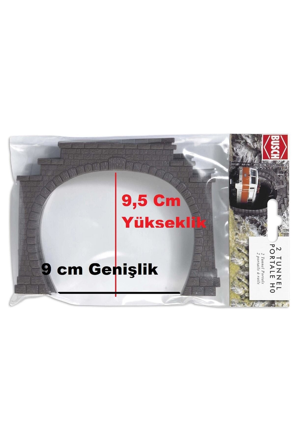 1:87 Ho Maket 2 Hatlı Tünel Girişi ( 2 Adet )