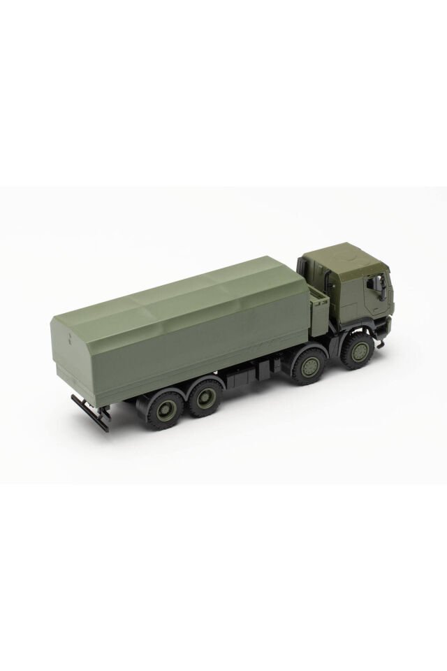 1:87 Ho Iveco Trakker 8x8 Askeri korumalı Brandalı açık kasa kamyon ( Minyatür Plastik Model )