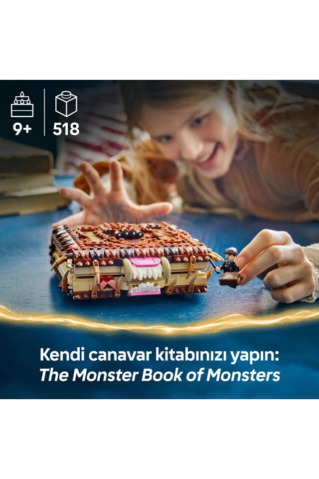 ® Harry Potter™ Isıran Canavar Kitap 76449 - 9+ Çocuklar için Yaratıcı Oyuncak Yapım Seti (518P)