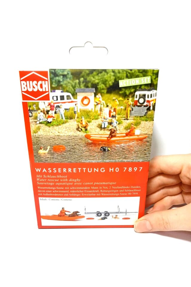 1:87 Ho Maket Arama Kurtarma Botu Ve Figür Seti