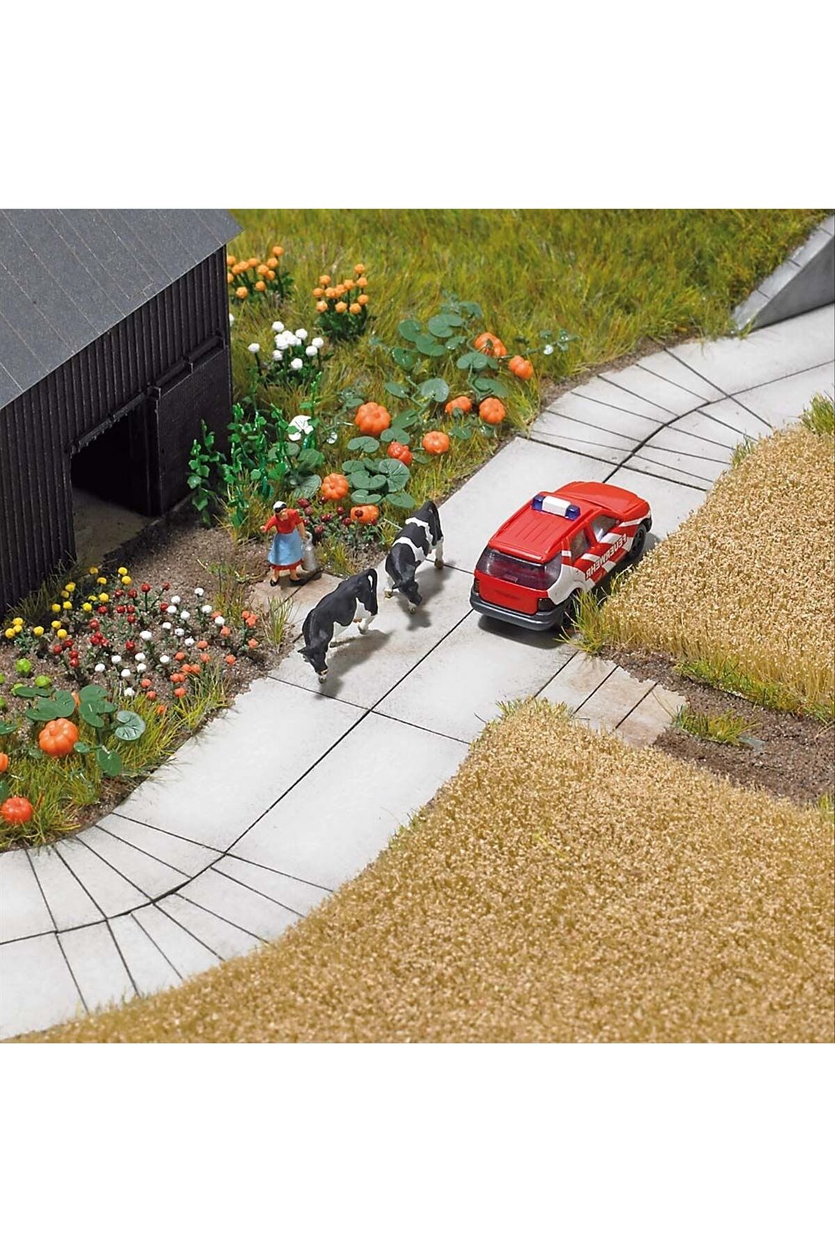 1:87 HO/TT/N Betonplatten-Straße ( Maket Beton zemin yolu )