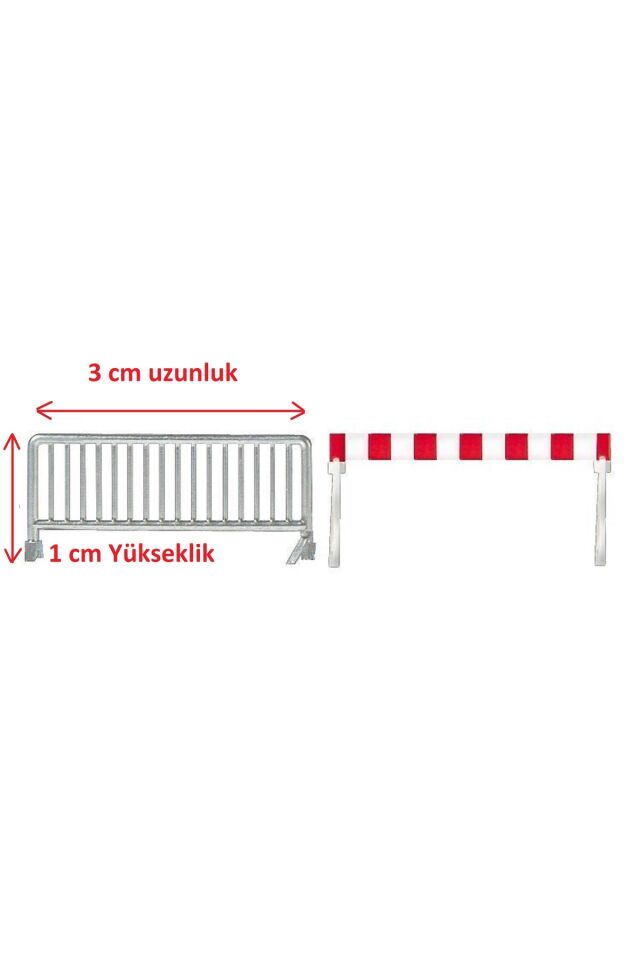 1:87 Ho Güvenlik Bariyer Seti Minyatür Maket