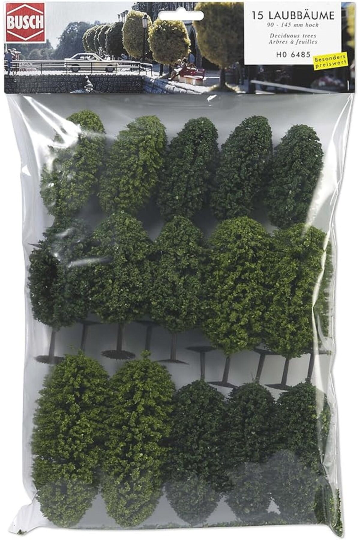1:87 Ho Yaprak Döken Maket Ağaç seti ( 15 Adet )