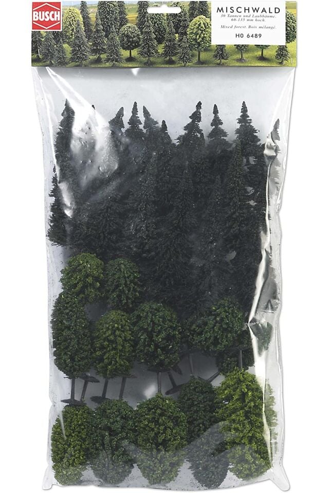 1:87 Ho karışık Orman  Ağaç seti  maket  ( 30 Adet Ağaç )