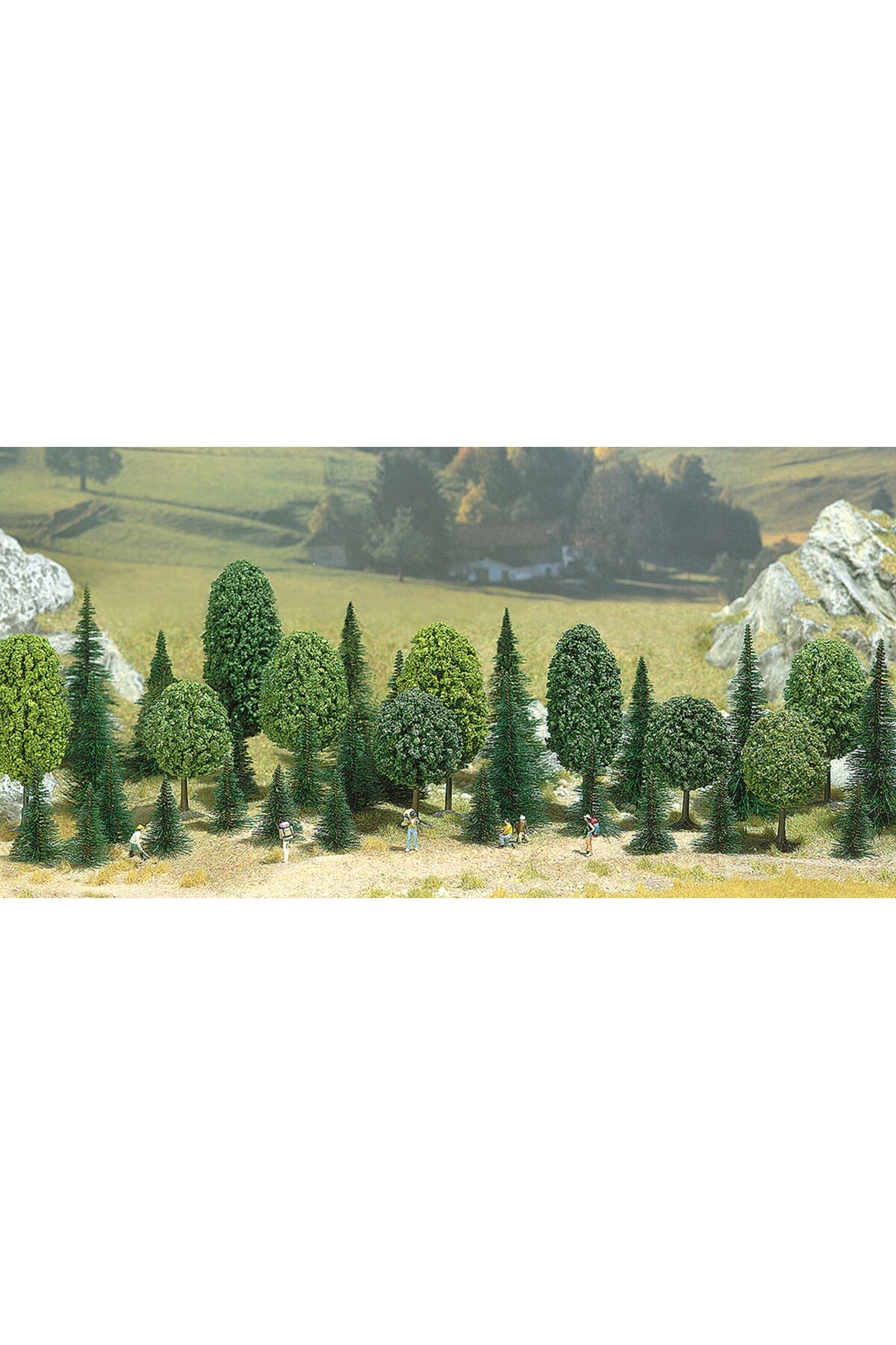 1:87 Ho Busch Karışık Orman Ağaç seti MAKET  ( 35 Adet ağaç )