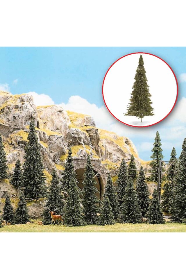 1:87 Ho İğne yapraklı Köknar Ağaçları Maket ( 30 ADET )