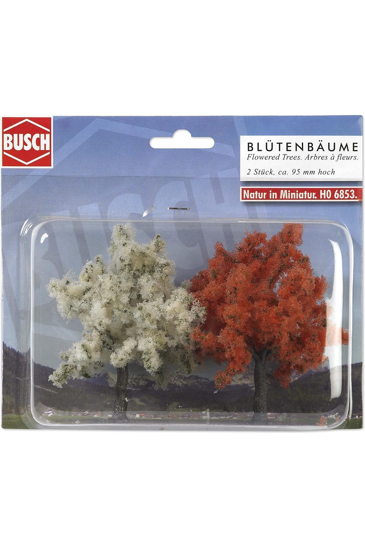 1:87 Ho Çiçek açmış bahar ağaçları MAKET ( 9,5 Cm Yükseklik )