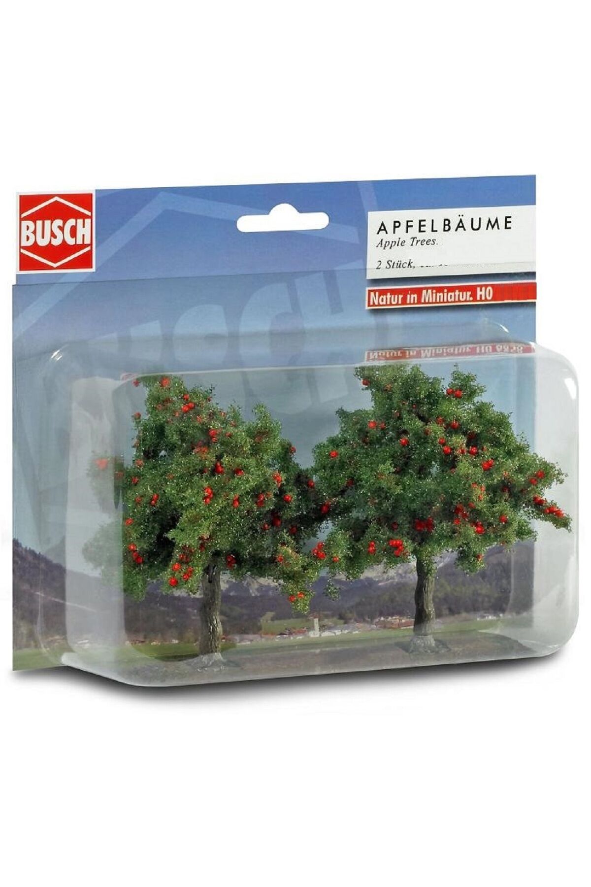 1:87 Ho Maket Elma Ağaçları 2 Adet ( 7,5 cm Yükseklik)