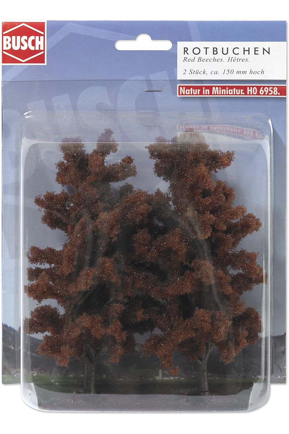 1:87 Ho Busch bakır kayın ağacı  Maket ( 2 Adet 15 cm Yükseklik)