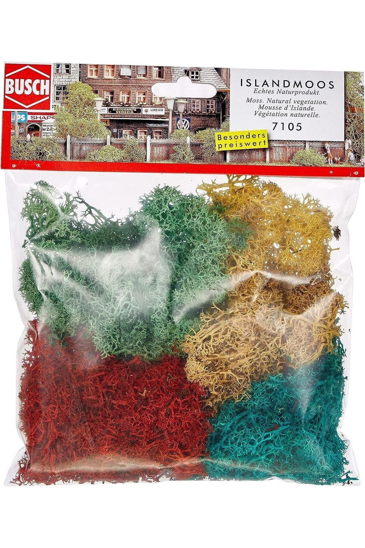 1:87 Ho Islandmoos Mimari Maket , teraryum ve Model Trenler için ( 70 gr. )