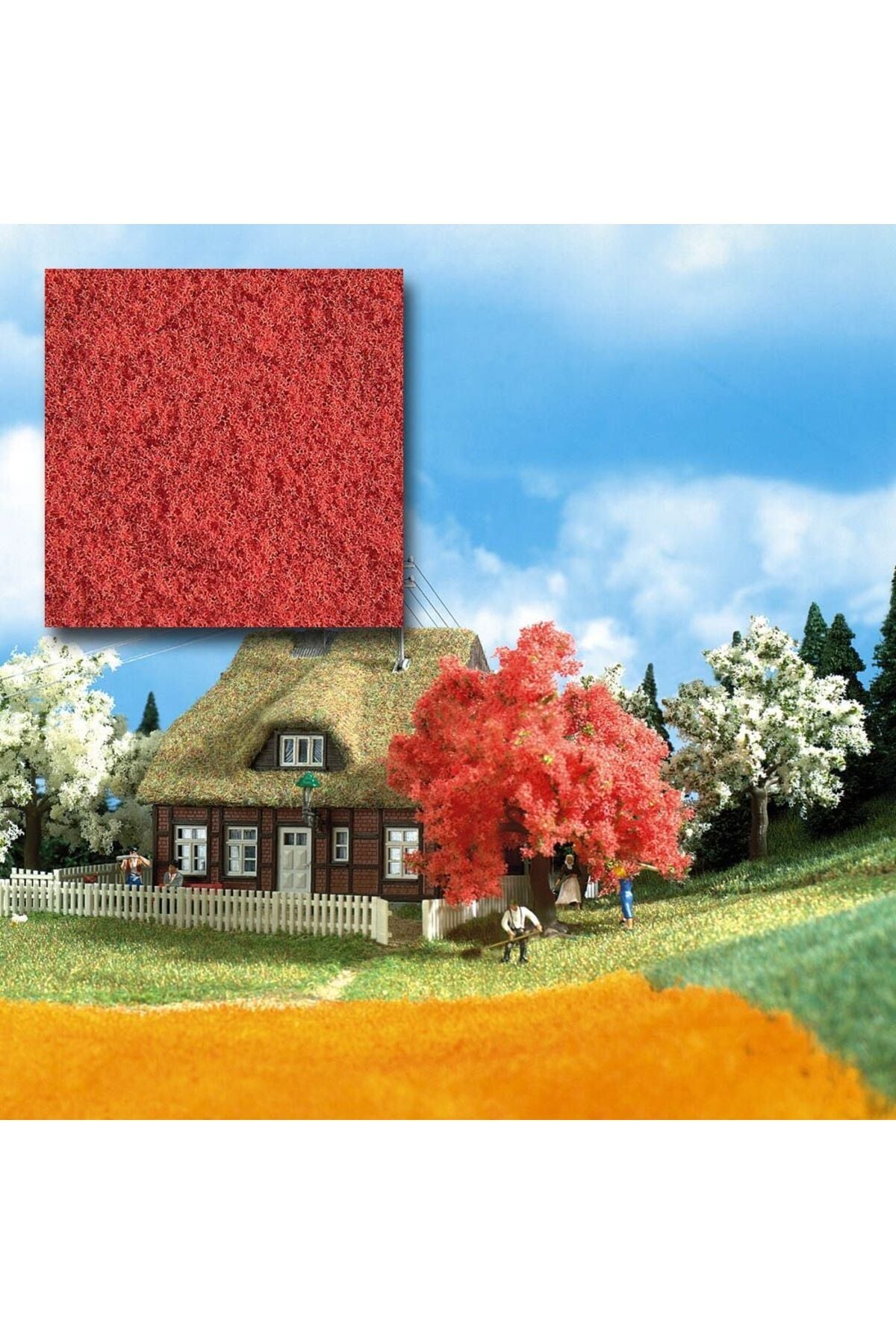 Maket Diorama Ağaç ve Çiçek bitki Dokusu Kaplaması Pembe/ 500 ml.