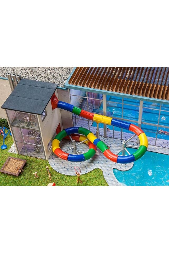 1:87 Ho Kaydıraklı kapalı yüzme havuzu Maket ( limited edition exclusive model )