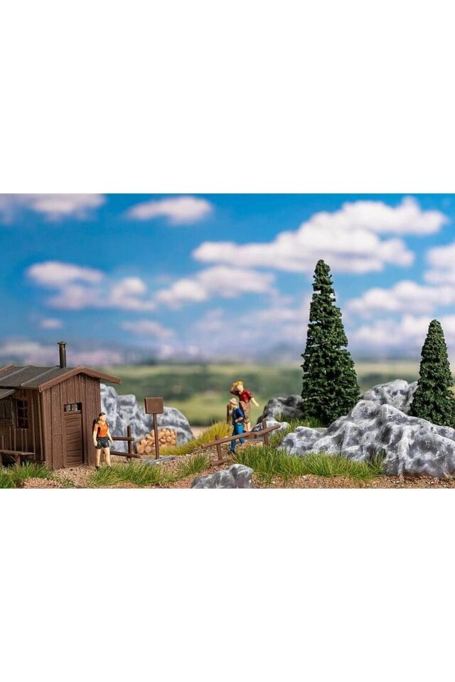 1:87 Ho Dağlık Bölge Mini Diorama Seti Plastik Maket ( 19x14x10 Cm)