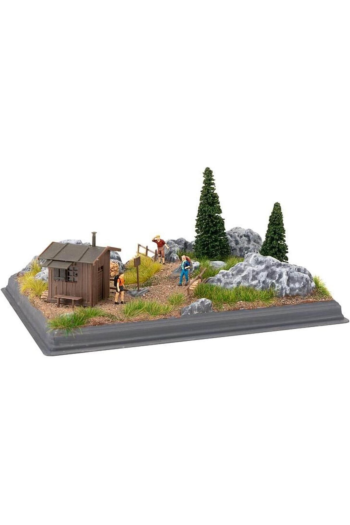 1:87 Ho Dağlık Bölge Mini Diorama Seti Plastik Maket ( 19x14x10 Cm)