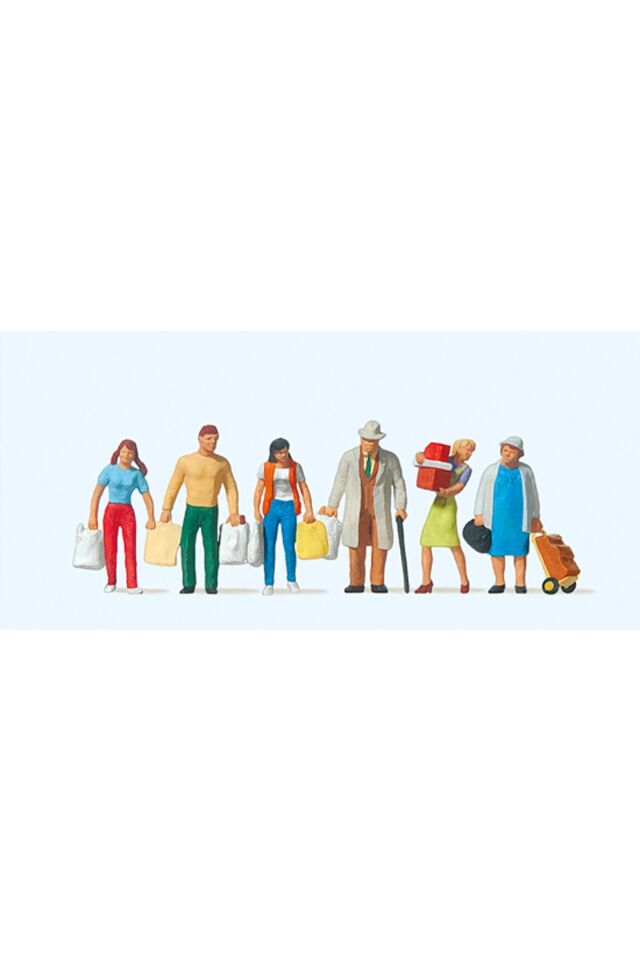 1:87 Ho Exclusive Seri Alışveriş Yapan İnsanlar Figür Seti