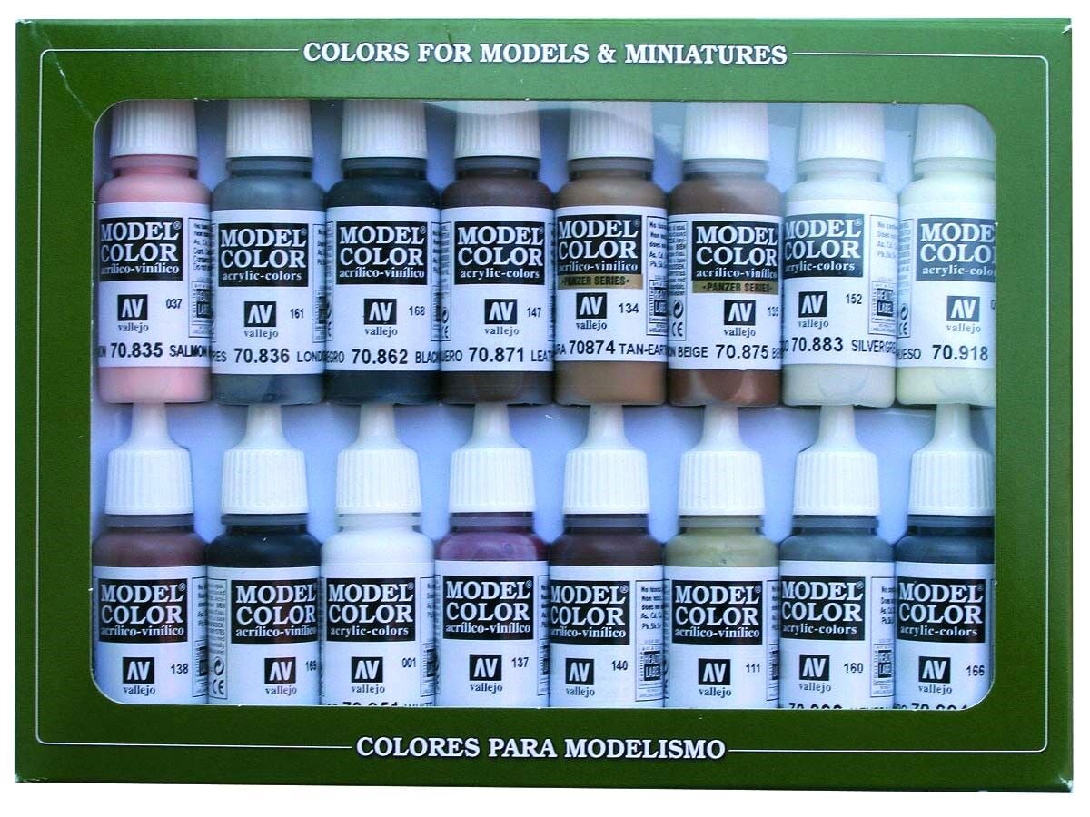Vallejo 70144 Model  Colors Set 16 x 17ml