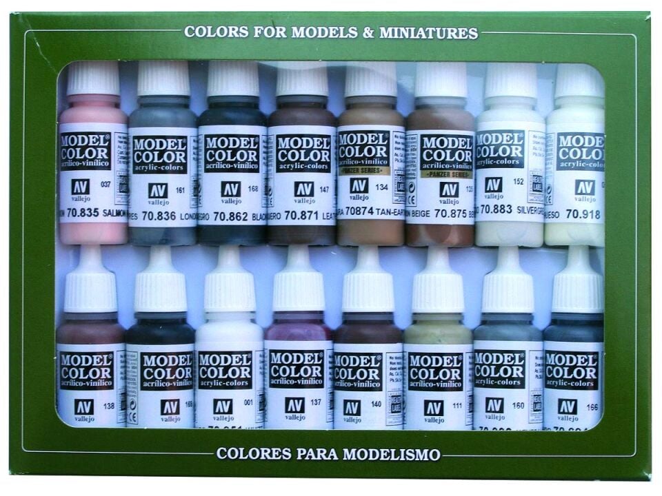 Vallejo 70144 Model  Colors Set 16 x 17ml