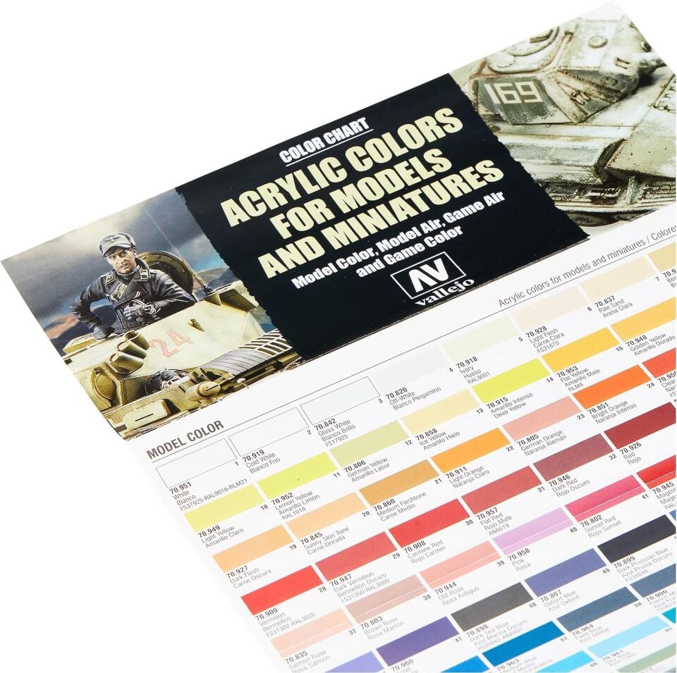 Vallejo 70144 Model  Colors Set 16 x 17ml
